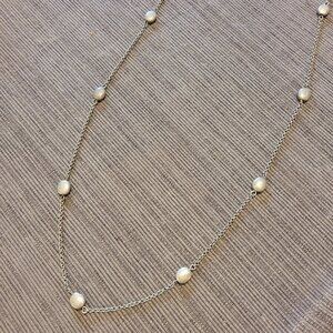 NEW AEO American Eagle Outfitters Necklace Long Dark Antiqued Silver Finish